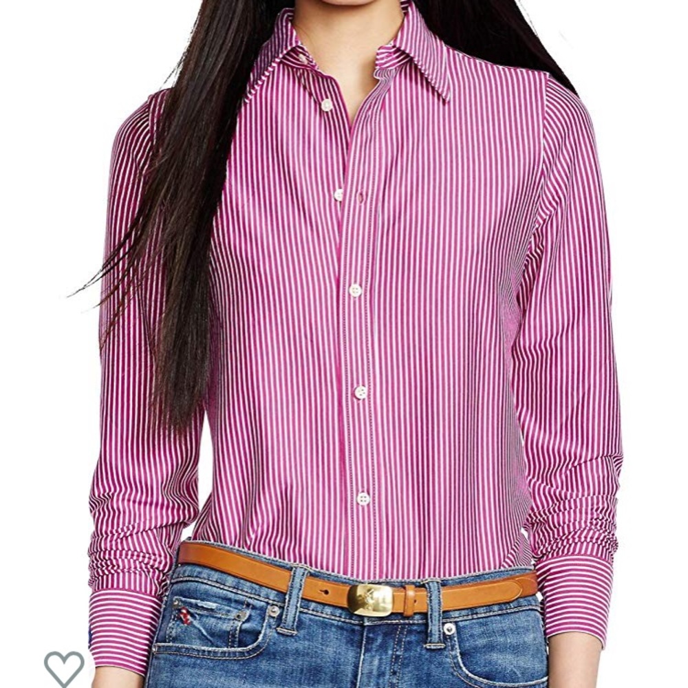 NWT Polo Ralph Lauren Women’s Knit Dress Shirt S